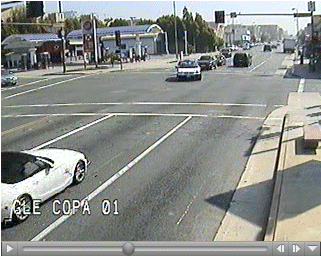 Glendale: Taxi cab turns left without looking!