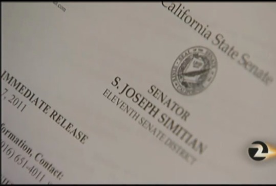 Simitian on KTVU aired 11-3-11 re SB 29, now SB 1303