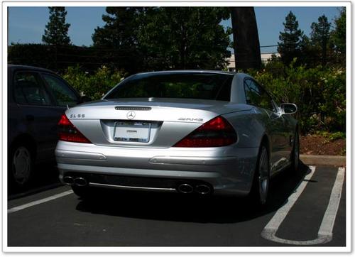 Steve Jobs' car, with no plates